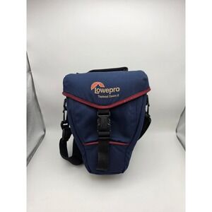 Lowepro Topload Zoom 2‎ Camera Bag Navy Blue Burgundy Holster Case Padded Strap